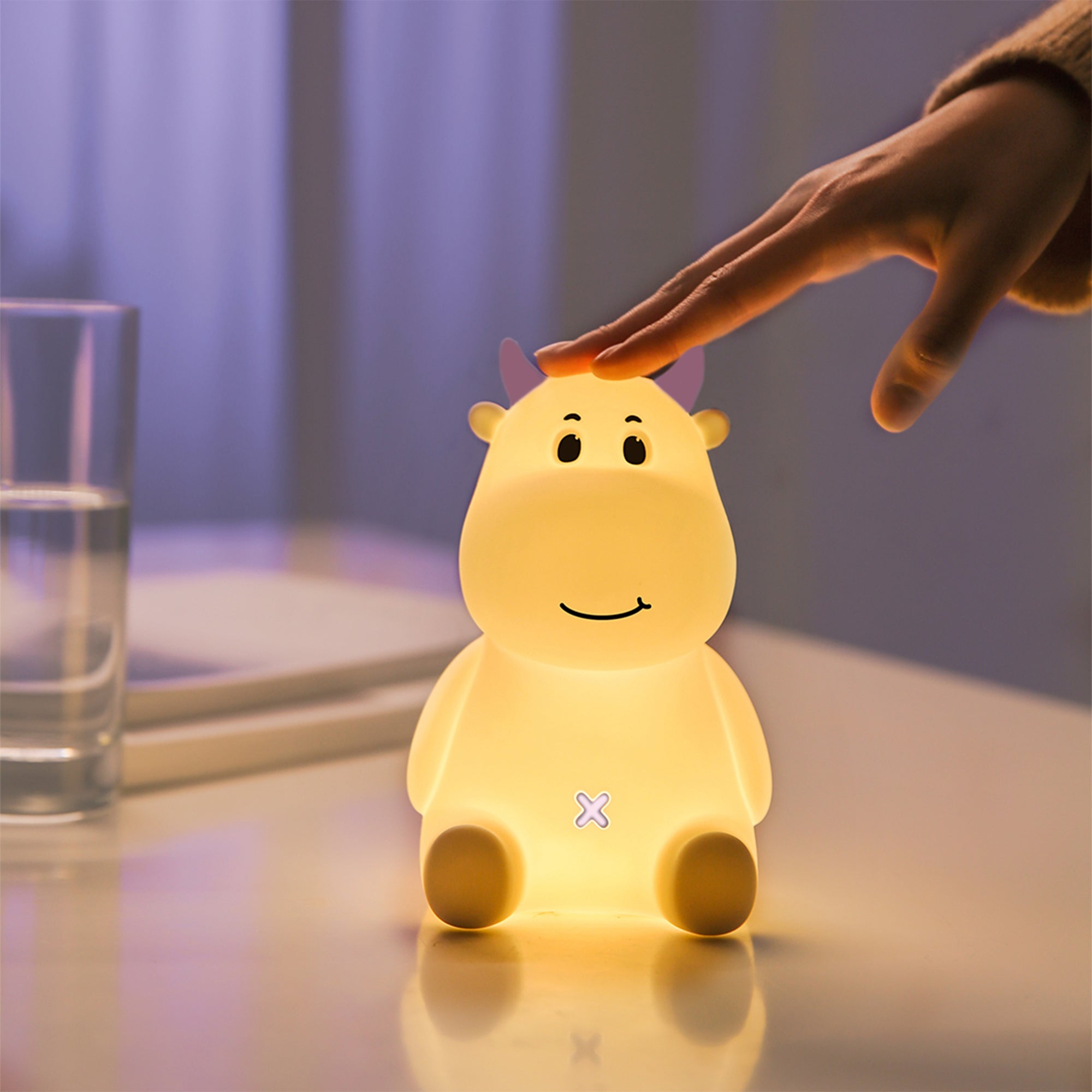 MyBaby Cow Night Light - Pink